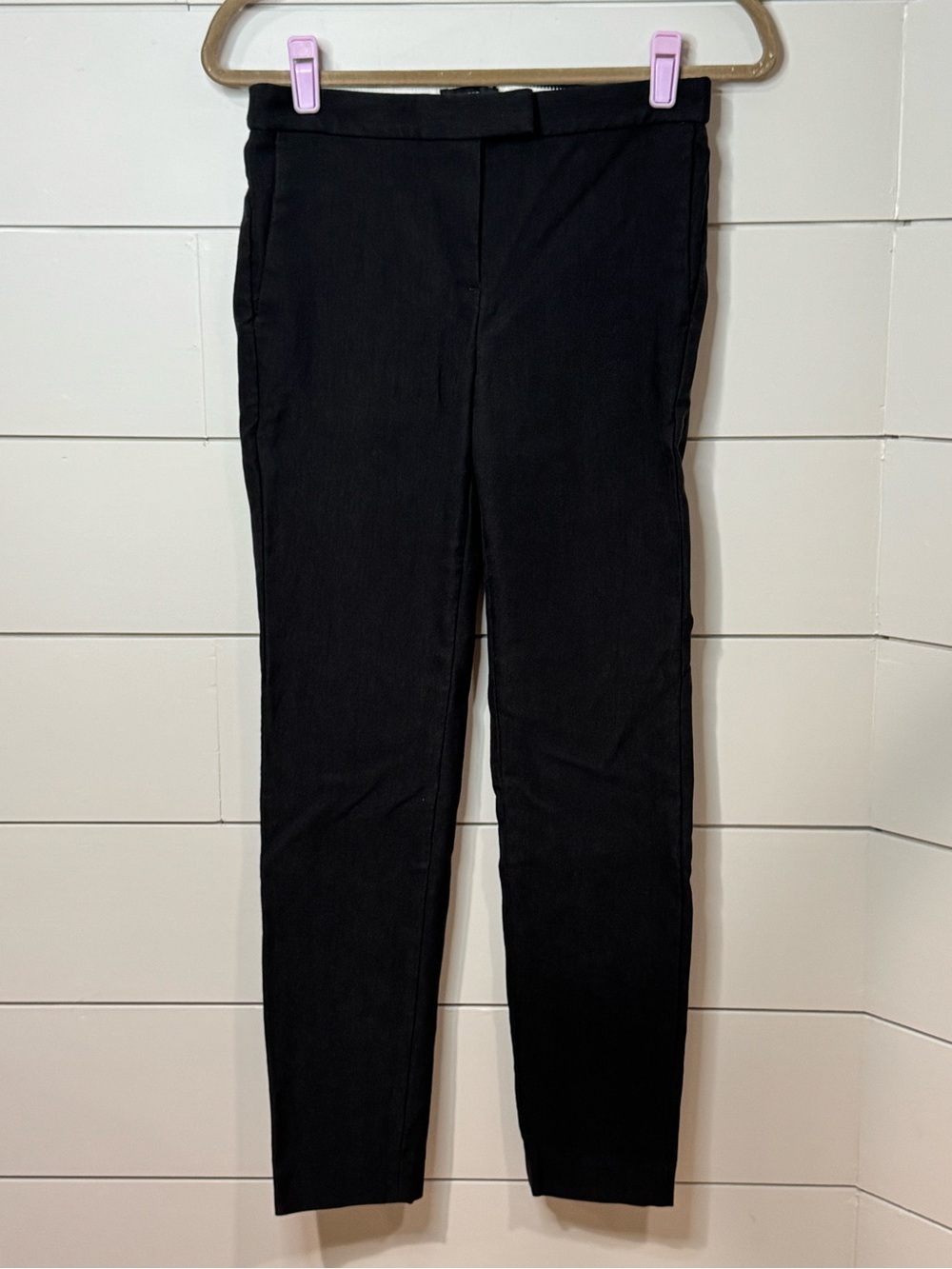 J Crew Ryder Black Slim Ankle Pants Size 2
